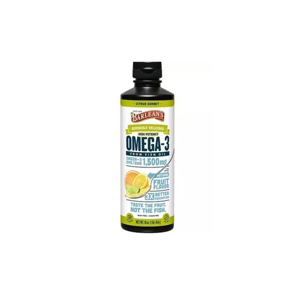Barlean's Seriously Delicious Omega-3 High Potency Fish Oil Citrus Sorbet 16 oz
