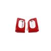 2PCS ABS Red Side Air Vent Frame Trim Cover For Corvette C6 2005-2013