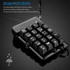 Bewinner Wired Numeric Keypad, 19 Keys Portable Slim Splashproof Waterproof Numeric Keypad for XP/7/8/10/Vista System Laptop Desktop, Mechanical, Default