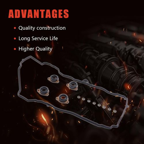 AUCERAMIC 120305K0A01 Valve Cover Gasket Set Fit for Honda Accord 2.0L 2014 2015 2016 2017 Eengine Gasket Replace VS50885,56066200,12030-5K0-A01