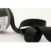 Berisfords Double Satin Ribbon, 10 Black, 20 m