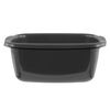 9.5 Litre Rectangular Washing Up Bowl Complete With Integrated Carry Handles (1, Black)