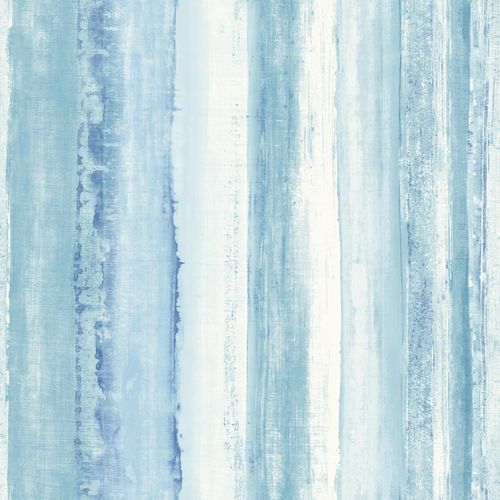 RoomMates RMK9061WP Light Blue Watercolor Stripe Peel and Stick Wallpaper 20.5"x 16.5 feet