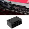 Create idea 16pin Right Angle PCIE Power Replacement Connector PCI-E 5.0 12V Compatible with RTX 3000 4000 Black
