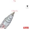 Montex 5 x 0.7mm Tip Winner RED Quick Drying Gel Pens Angle Comfort Soft Grip