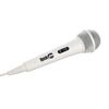 RockJam Karaoke Microphone Wired Unidirectional Dynamic Microphone with Three Metre Cord - White
