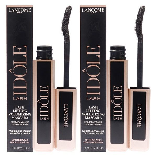 月間優良ショップ受賞  Lancome Lash Idole Lifting and Volumizing Mascara - 01 Glossy Black - Pack of 2   0.27 oz  海外通販