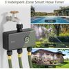 WiFi Sprinkler Timer 3 Zone Smart Water Timer Remote Control Irrigation for Lawn