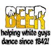 CafePress Beer Dance Oval Sticker Oval Car Bumper Sticker