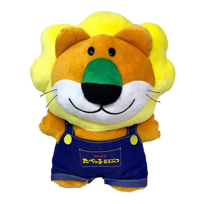 Overalls are Very Cute Tabekko Animal Overalls Big Plush Toy Approx. 13.4 x 7.1 inches (34 x 18 cm) (Raion)