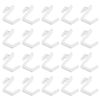 DOITOOL 20pcs Pegboard Hooks, J Hook, White Peg Board Hooks, Pegboard Wall Organizer, Storage Craft Hooks, Garage Tools Organizer