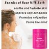 Calming Rose Coconut Milk Bath Soak Moisturize & Soften Skin Honey Jasmine Vanilla Destress Luxury Spa Bath Salt Powder Birthday Christmas Stress Relief Gifts for Women Perfect Stocking Stuffers