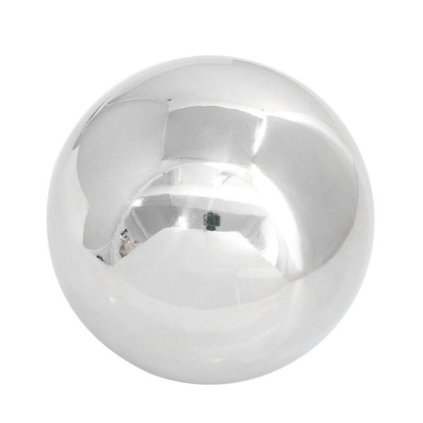 ZYAMY 4 Inch Stainless Steel Ball Sphere Mirror Hollow Ball Home Garden Decoration Supplies