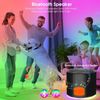 LED Wall Mounted Light,Bedside Lamps with Bluetooth Speaker 3000mAh Rechargeable