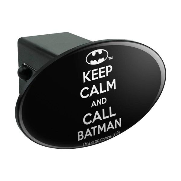 GRAPHICS & MORE Batman Keep Calm and Call Oval Tow Trailer Hitch Cover Plug Insert