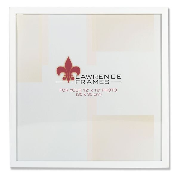 Lawrence Frames 12 x 12-Inch Studio Wood White Picture Frame (755812)