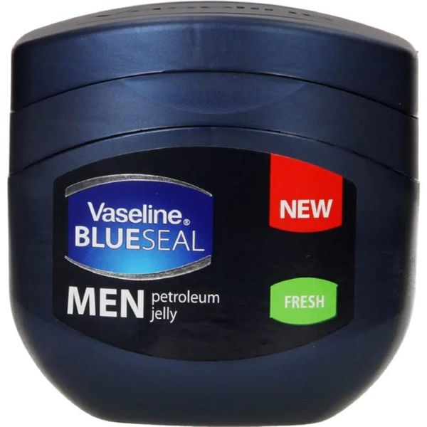 Vaseline Men's Fresh Blue Seal Petroleum Jelly, 250ml - Paraben-Free Dry Skin Whole Body Moisturizer