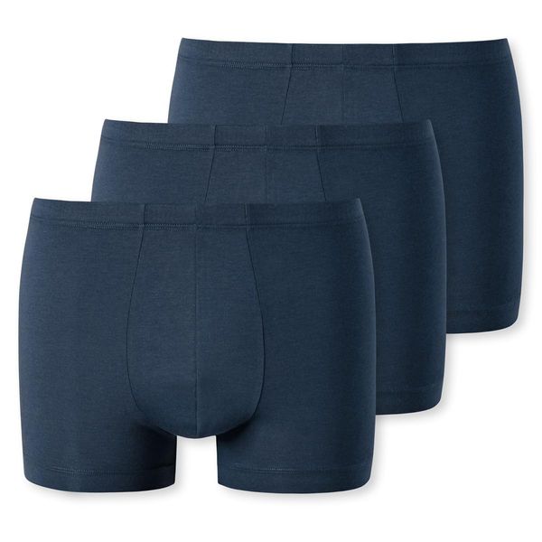 Uncover by Schiesser Men's Boxer Shorts with Soft Cuffs Cotton Stretch Underwear, Dark Blue_181750