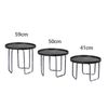 simpahome Multi-Purpose Round Utility Table - BLACK (60cm Dia) with Height Adjustable Stand.