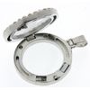 Corsage Creations - Rhinestone Circle Charm - Silver (2.5cm diameter)