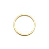 Elli Women's 925 Sterling Silver Gold Plated Xilion Cut Basic Ring, Size M