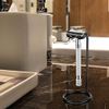Linkidea Safety Razor Stand, Stainless Steel Shaving Brush Holder, Deluxe Men's Shaving Holder Base, Compatible with Fusion 5 Proshield & Proglide, Mach 3 Classic (Black)
