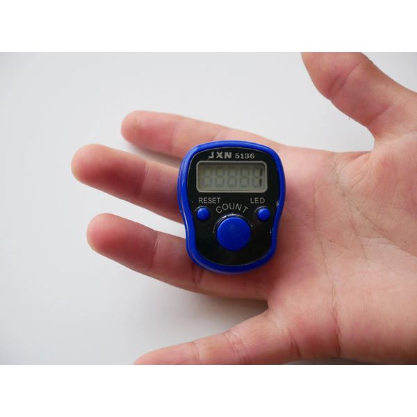(2) Small Electronic LED Finger Digital Counter (Blue)