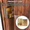 Offset Hinges for Doors 3.5 in Swing Clear Offset Door Hinge Handicap Expandable Door Hinges Bright Copper（2 pcs）