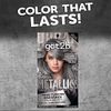 Got2b Metallics Permanent Hair Color, M72 Dusty Silver