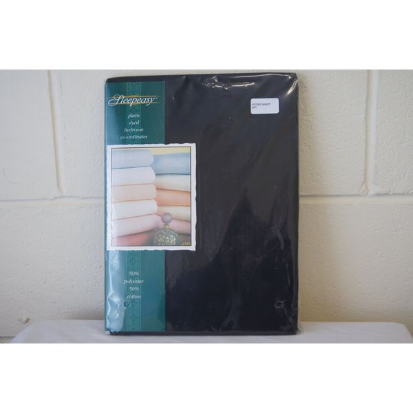 4ft Fitted Sheet Black All UK Made