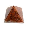 VIE Orgone Reiki Healing Pyramid, Red Jasper, 5.5cm