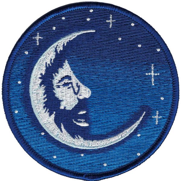 Grateful Dead Jerry Garcia Moon Patch - Iron On or Sew On (3.75")