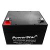 PowerStar® Replacement for WKA12-5F - 12 volt 5 ah battery