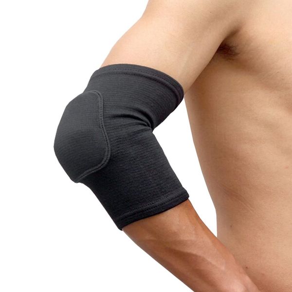 Fendawn Strive 2 PCS Elastic Sponge Elbow Pads Support, Soft Breathable Elbow Sleeve, Black