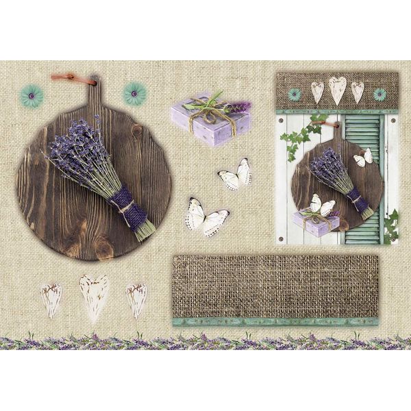 Studio Light A5 Die Cut Block Makes 6 Cards - La Provence #30