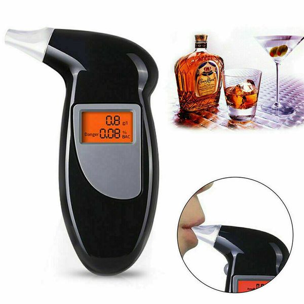 Digital LCD Police Breath Breathalyzer Test Alcohol Tester Analyzer Detector US