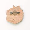 [Wood tch] Walnut Tree Brooch Sponge Cake (Shortcake), Brass Wood