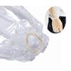 LEBEXY Regenponcho Regencape Einmal Einweg, Transparent, 5er Pack