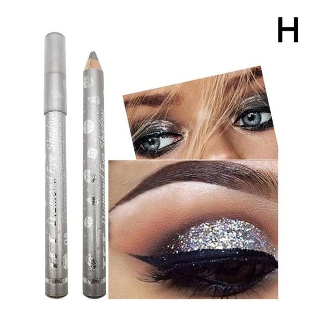 Silkworm Pearlescent Eyeshadow Pen Stick Sequins Shiny Lipstick Pencil Long Lasting Makeup Waterproof 9 Colors in 1