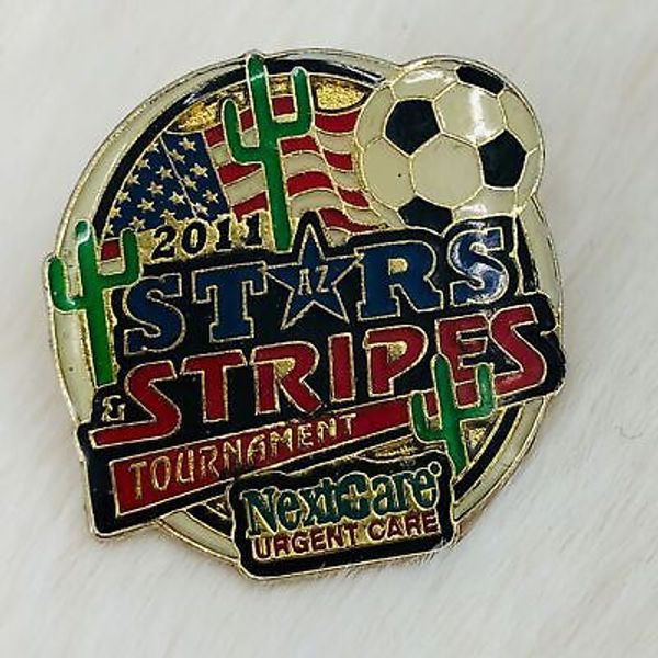 2011 Arizona Stars & Stripes Soccer Tournament Souvenir Enamel Lapel Pin