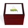CafePress Fish Tackle Memory Keepsake Jewelry Box, 5"x5"x3.75"