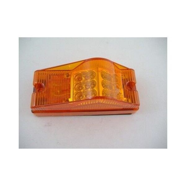 Amber 18 LED Trailer Bus Mid Turn Signal Marker Light / Wire Plug