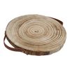 Paulownia Wooden Tree Disc with Leather Handles