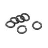 sourcing map Split Lock Washer, M3 304 Stainless Steel Spring Lock Washer 50pcs, Black