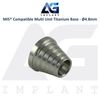 Titanium Base Ø4.8mm MIS® Compatible Multi Unit Hex System Abutment Dental Lab