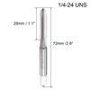uxcell Machine Tap 1/4-24 UNS Thread 2B Class High Speed Steel Screw Taps Threading Tapping Tool