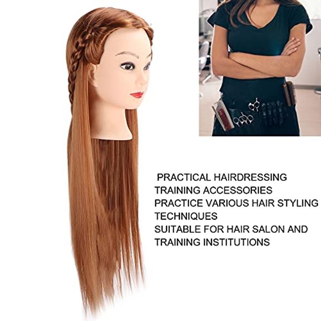  Hair Braiding Mannequin Head, Hairdressing Practice