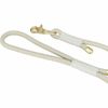 TRIXIE Soft Rope Dog Lead, M-L 1.0 m/10 mm, Grey, Robust Long Dog Lead Made of Rope with Trigger Snap Hook, for Medium Dogs, Soft and Round Material with Hand Loop - 1984019