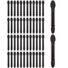 Harukita 50pcs Makeup Brushes Eye Shadow Tips Makeup Tools Sponge Tip Disposable Portable Black
