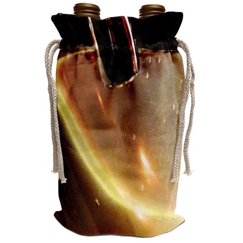 3dRose Florene Contemporary - Powder Room Drops - Wine Bag (wbg_28428_1)